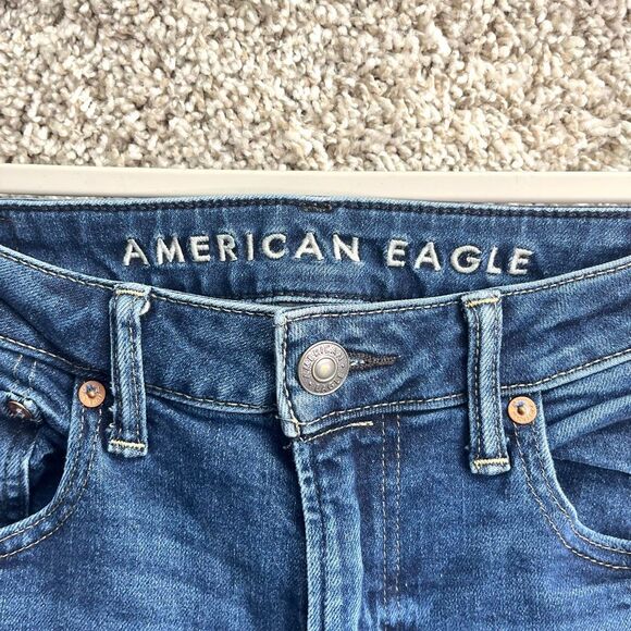 American Eagle Jeans Men’s 31x32 AirFlex+ Slim Straight Blue Denim - Picture 3 of 8